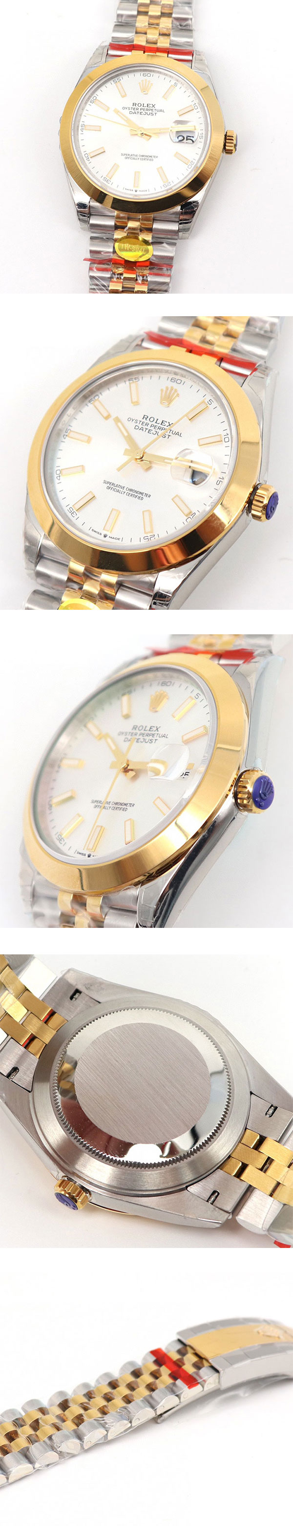 【GM製 ホワイト】ロレックススーパーコピー時計 126303 デイトジャスト 41mm 送料無料（全国一律）